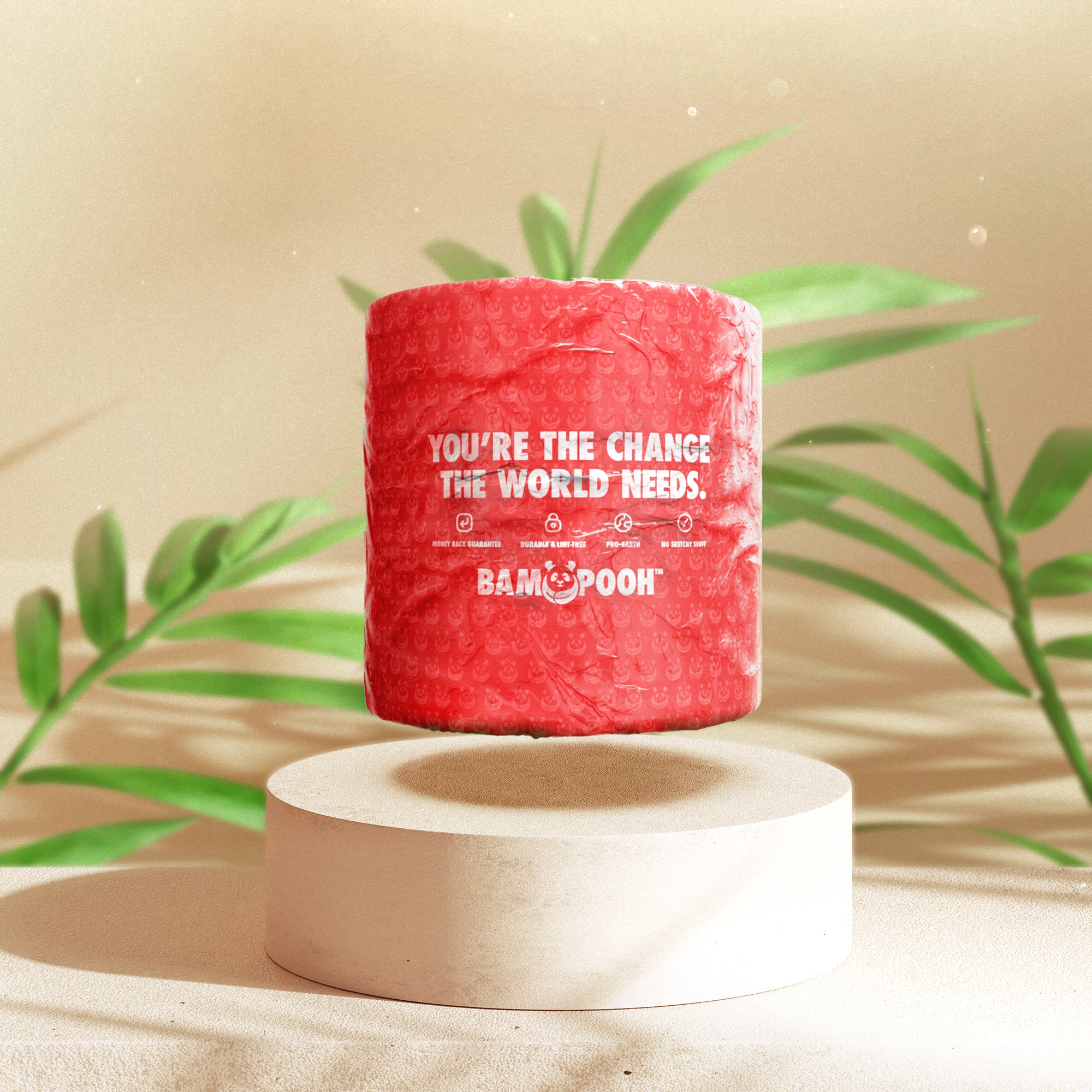Sample Eco-Friendly 3-Ply Sugarcane Toilet Paper Roll